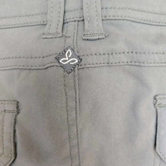 Prana Women's Cargo Pants Khaki Green Straight Leg Outdoor Casual Sz 16 - Picture 5 of 9